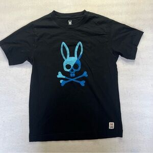 Psycho Bunny Black Tee size large (14/16)